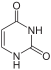 Chemical structure of uracil